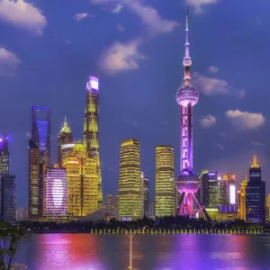 Bến Thượng Hải (The Bund) nhìn sang Phố Đông