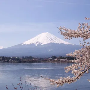 Núi Phú Sĩ nhìn từ hồ Kawaguchi