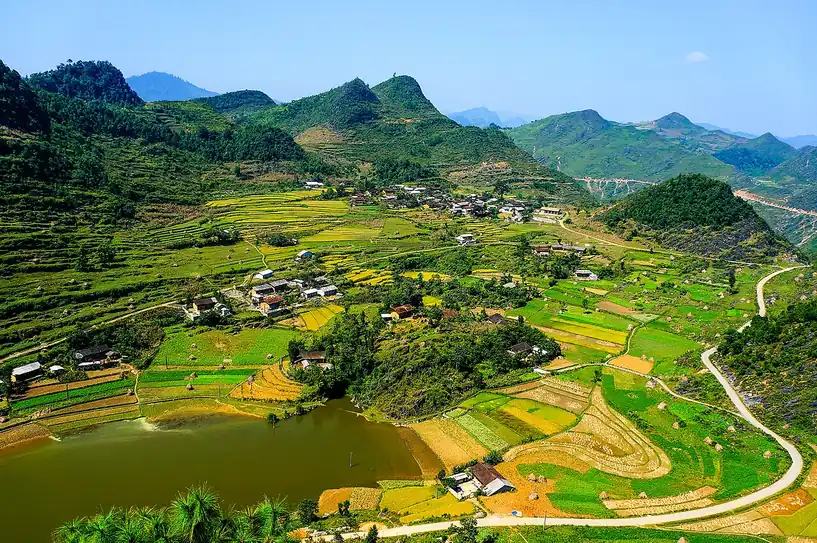 Ruộng bậc thang Hà Giang mùa lúa chín
